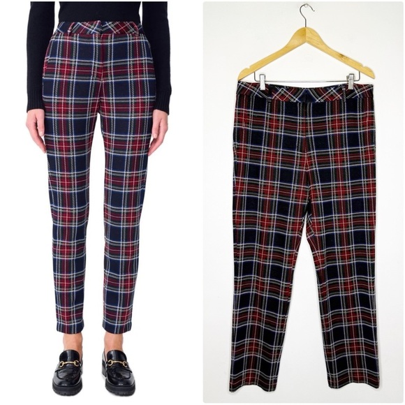J. McLaughlin Stewart Pant Plaid Women's Pants Size 14 - Picture 1 of 7